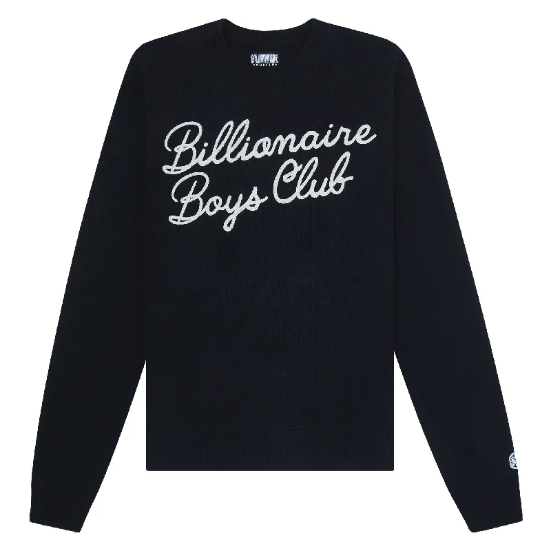 Signature Embroidered Sweatshirt | Black