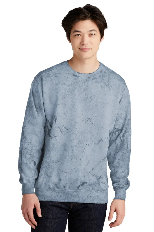 Comfort Colors Mens Color Blast Crewneck Sweatshirt - Ocean Blue