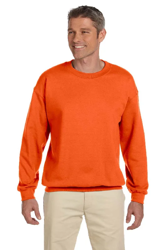 Jerzees Mens Super Sweats NuBlend Pill Resistant Fleece Crewneck Sweatshirt - Safety Orange - Closeout