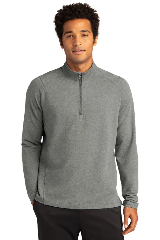 Sport-Tek Mens Flex Fleece Moisture Wicking 1/4 Zip Sweatshirt - Heather Light Grey