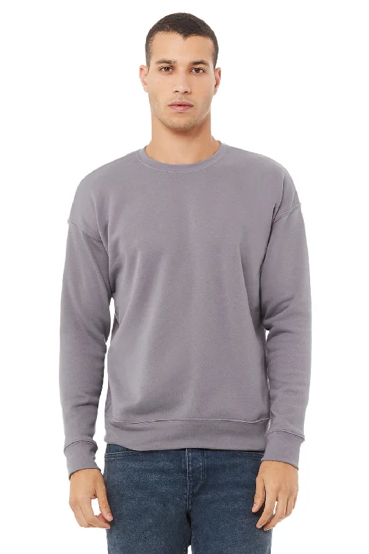 Bella + Canvas Mens Fleece Crewneck Sweatshirt - Storm Grey