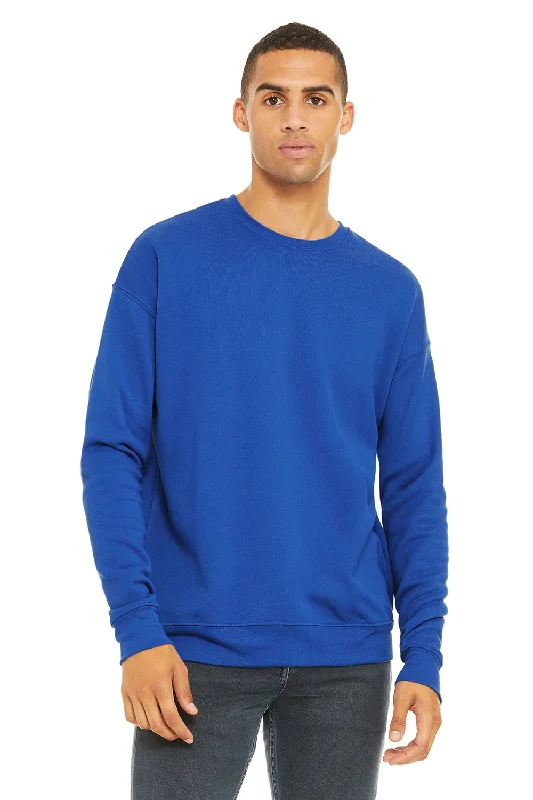 Bella + Canvas Mens Fleece Crewneck Sweatshirt - True Royal Blue