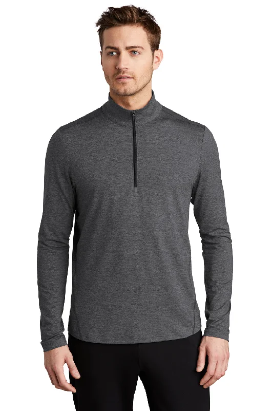 Ogio Mens Endurance Force Moisture Wicking 1/4 Zip Sweatshirt - Heather Gear Grey