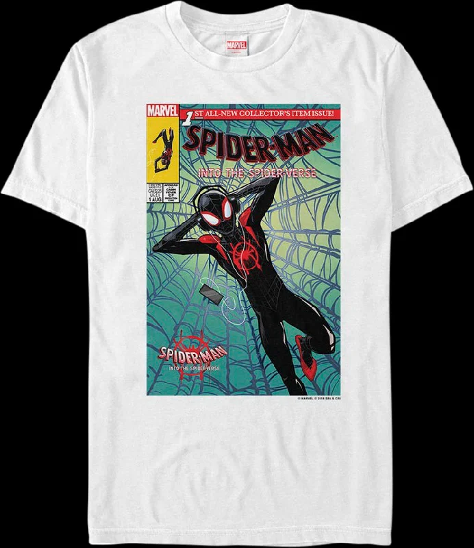 Comic Book Cover Spider-Man Into The Spider-Verse T-Shirt