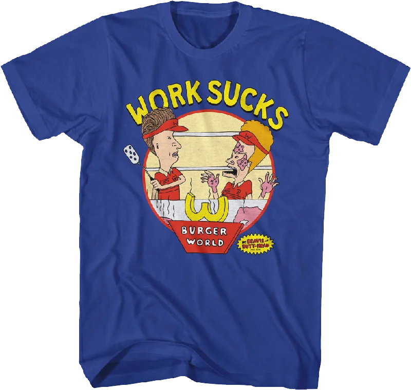 Work Sucks Beavis And Butt-Head T-Shirt