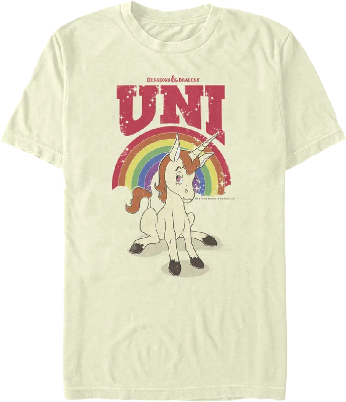 Uni Rainbow Pose Dungeons & Dragons T-Shirt