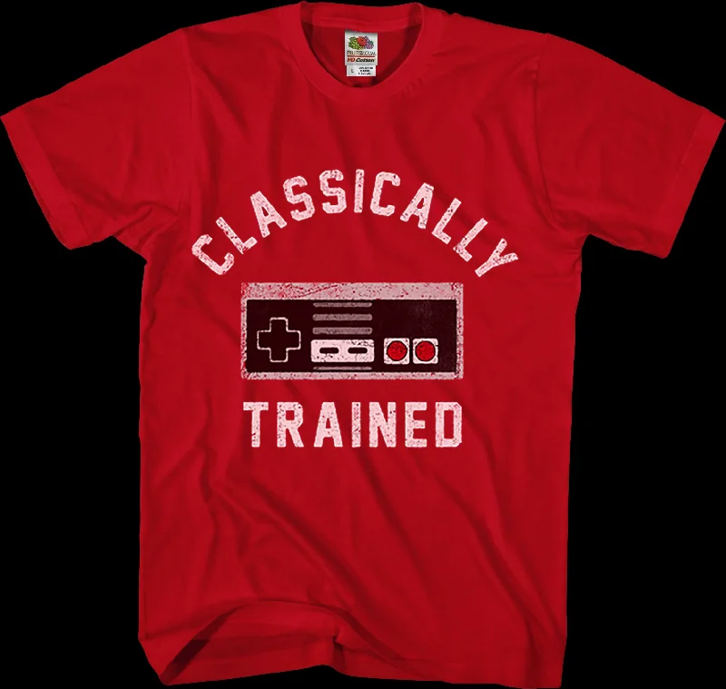 Red Classically Trained NES Controller Shirt