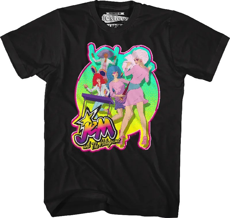 Rock Band Jem And The Holograms T-Shirt