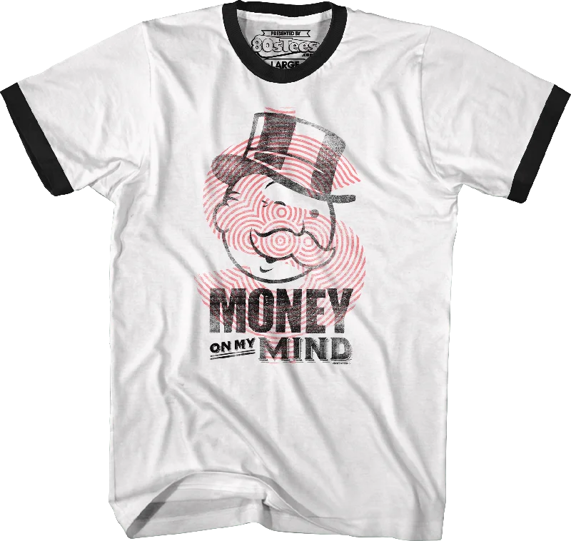 Money On My Mind Monopoly Ringer Shirt