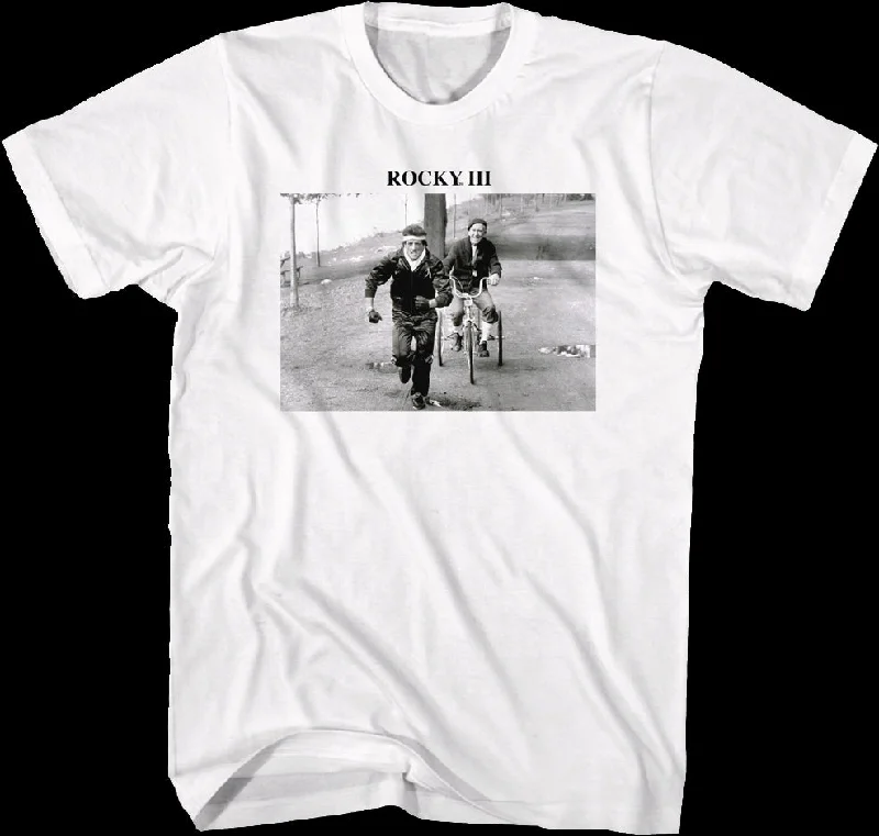 Training Black And White Photo Rocky III T-Shirt