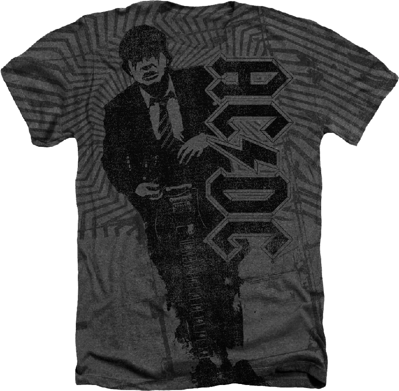 Big Print Angus Young ACDC T-Shirt