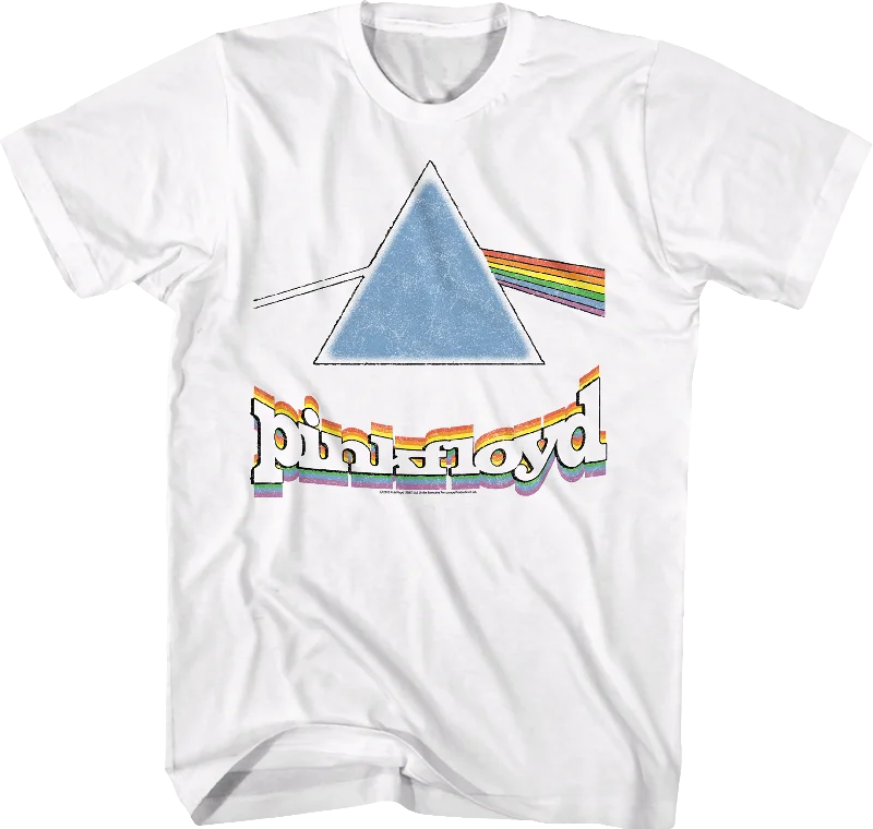 Rainbow Prism Dark Side of the Moon Pink Floyd T-Shirt