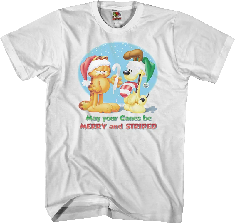 Merry and Striped Garfield T-Shirt