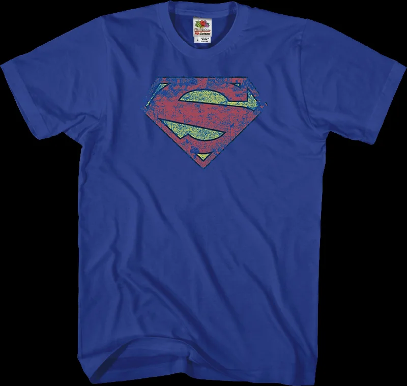 Distressed Logo Superman T-Shirt