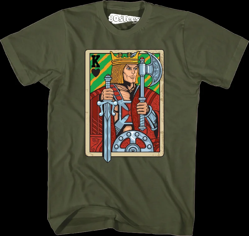 He-Man King Adam Playing Card T-Shirt