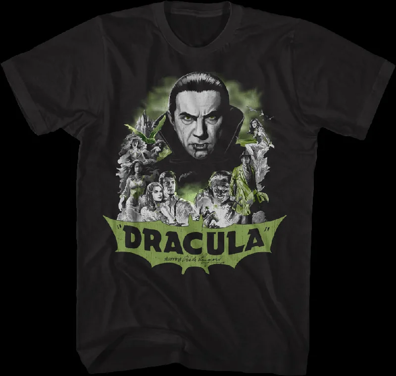 Dracula Collage Bela Lugosi T-Shirt