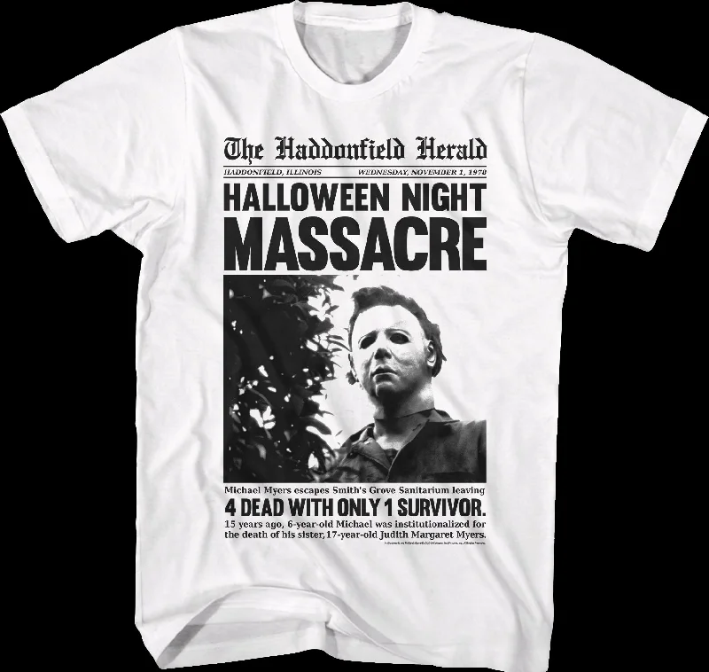 Michael Myers Headline Halloween T-Shirt