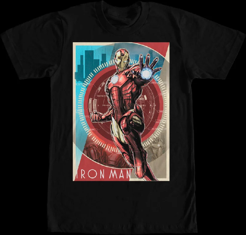 Vintage Poster Iron Man T-Shirt