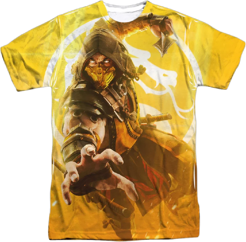 Big Print Scorpion Mortal Kombat T-Shirt