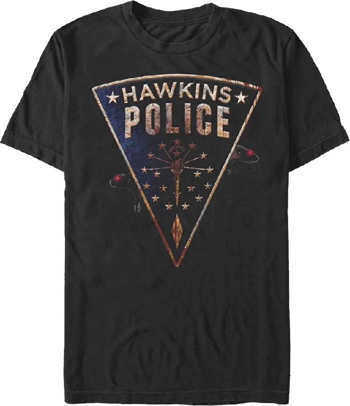 Hawkins Police Rats Patch Stranger Things T-Shirt