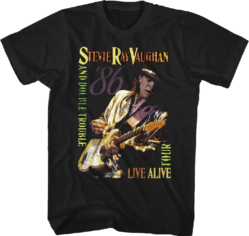 Live Alive Tour Stevie Ray Vaughan T-Shirt