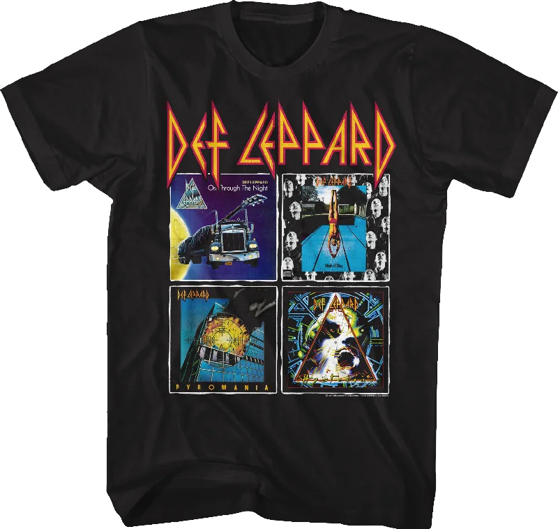 Album Covers Collage Def Leppard T-Shirt