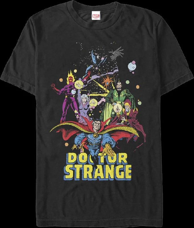 Character Collage Doctor Strange Marvel Comics T-Shirt