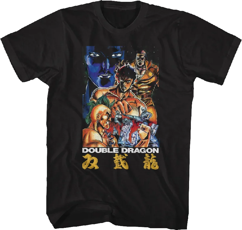 Japanese Box Art Double Dragon T-Shirt