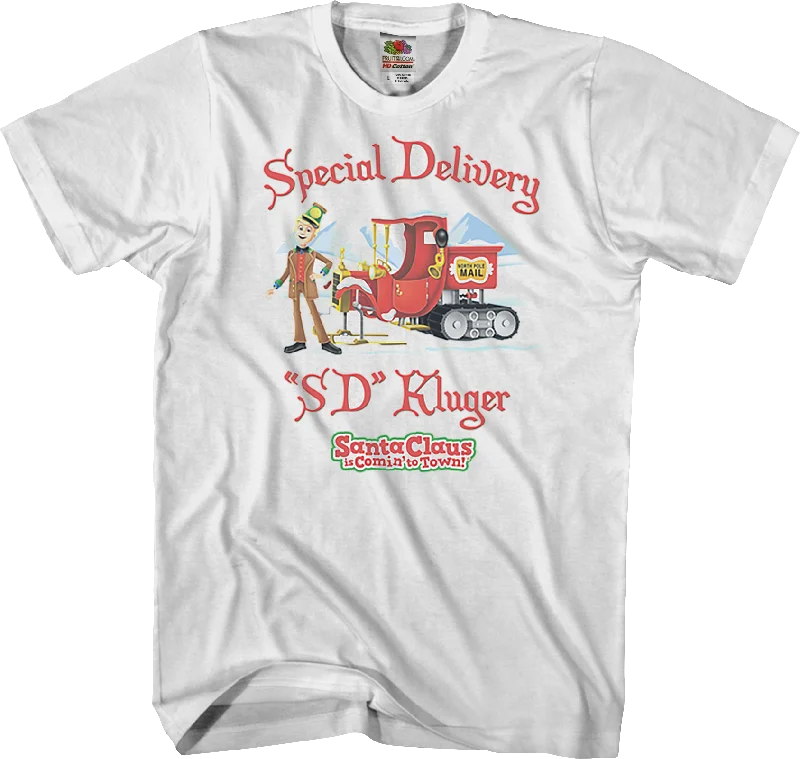 Special Delivery Santa Claus Is Comin' To Town T-Shirt