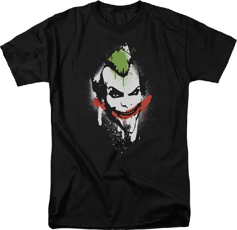 The Joker Spray Painted Smile DC Comics T-Shirt