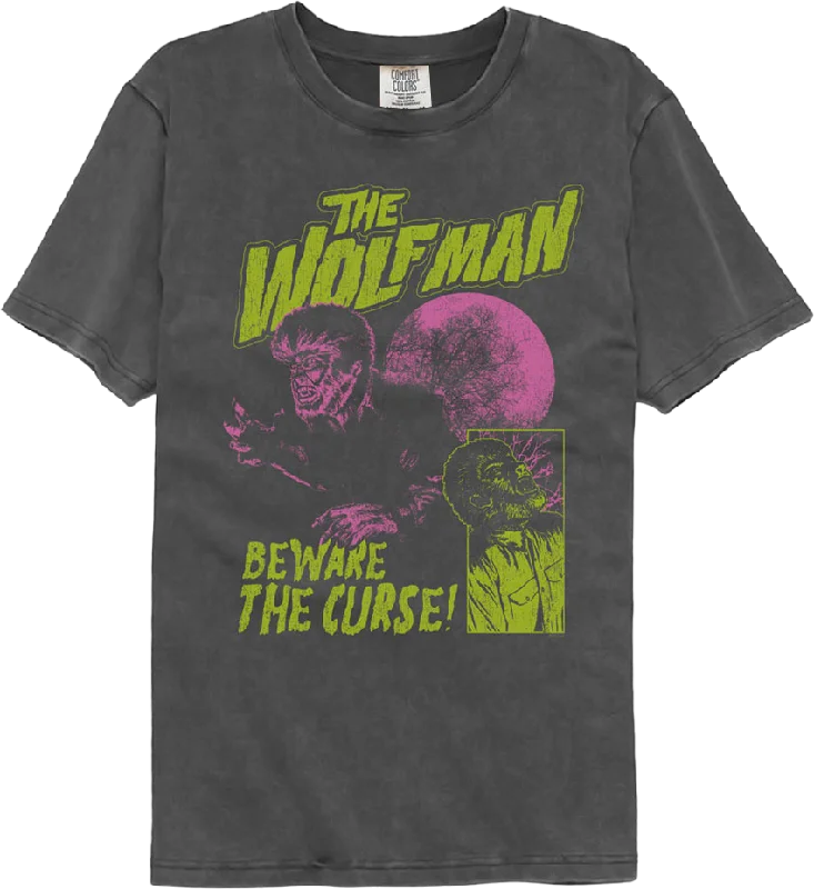 Beware The Curse Wolf Man Comfort Colors Brand T-Shirt