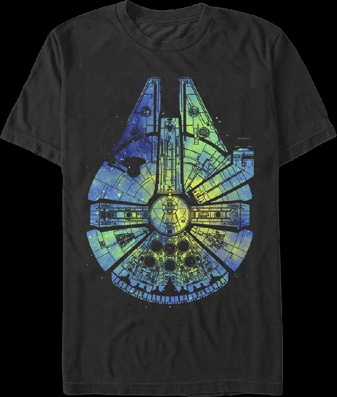 Painted Millennium Falcon Star Wars T-Shirt