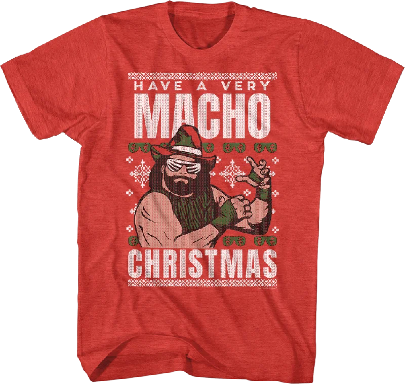 Have A Macho Christmas Faux Ugly Sweater Macho Man Randy Savage Shirt