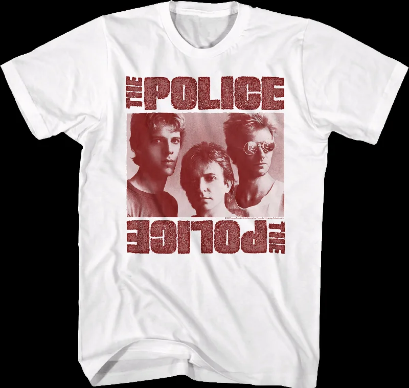 Group Photo The Police T-Shirt