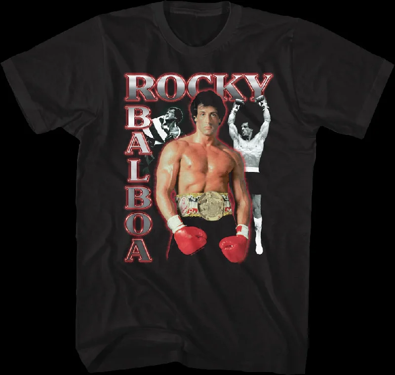 Rocky Balboa Collage Rocky T-Shirt