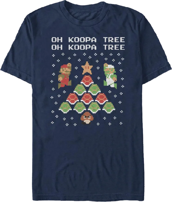 Oh Koopa Tree Super Mario Bros. Christmas T-Shirt