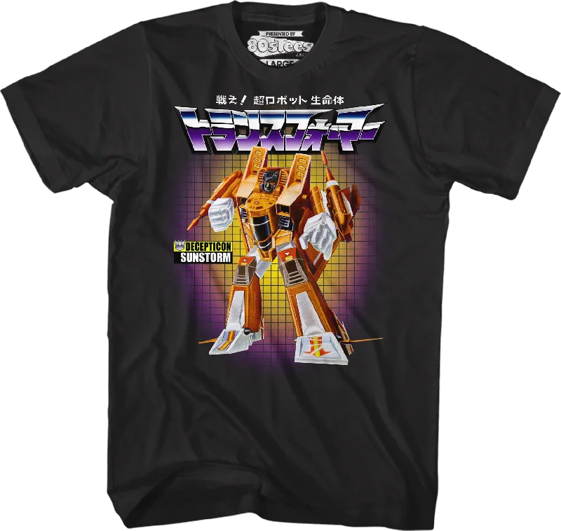 Sunstorm Japanese Box Art Transformers T-Shirt