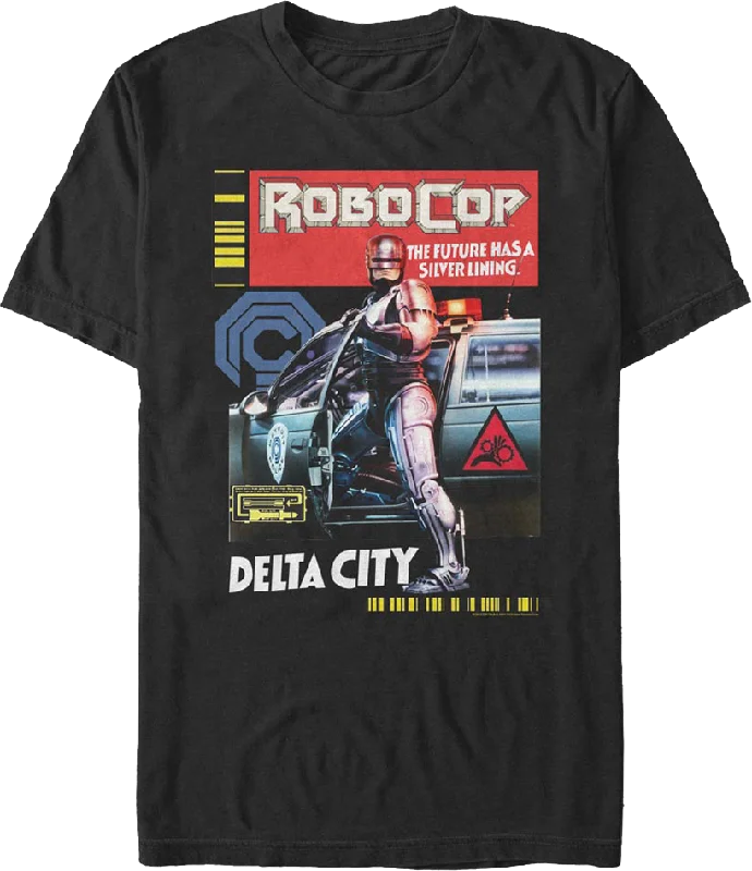 The Future Has A Silver Lining Robocop T-Shirt