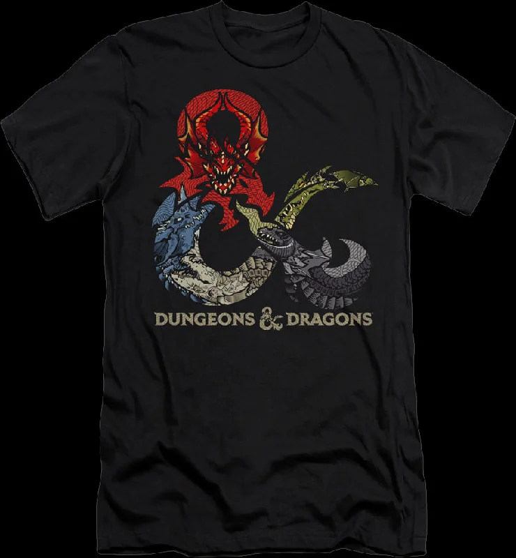 Dragons In Logo Dungeons & Dragons T-Shirt