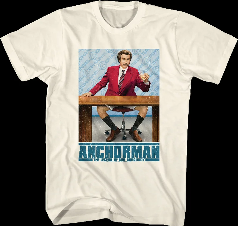 Ron Burgundy Poster Anchorman T-Shirt