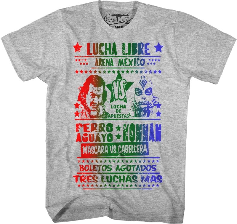 Perro Aguayo vs Konnan Luchador T-Shirt