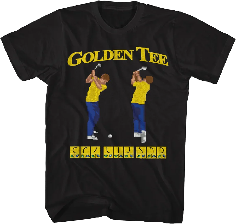 8-Bit Swings Golden Tee Golf T-Shirt