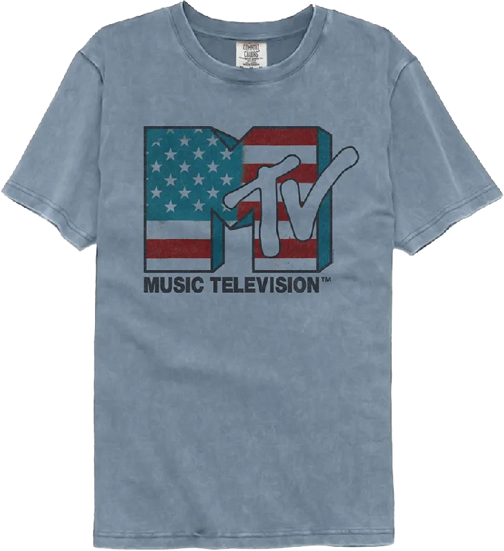 Stars And Stripes MTV Comfort Colors Brand T-Shirt