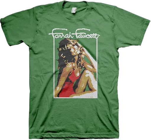 Faux Ugly Knit Farrah Fawcett Christmas T-Shirt