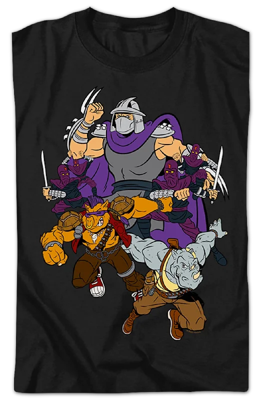 Shredder And Foot Clan Teenage Mutant Ninja Turtles T-Shirt