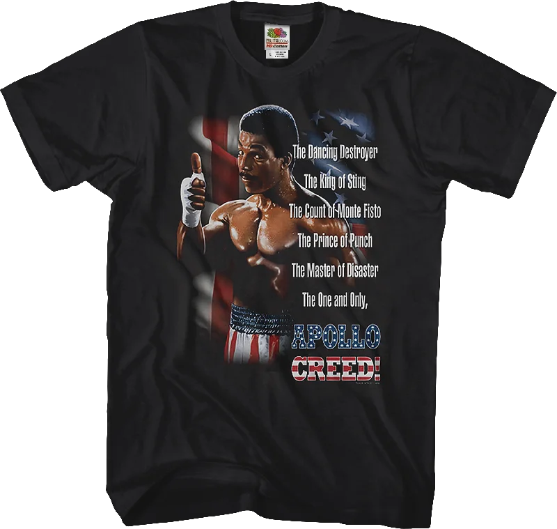 Apollo Creed Nicknames T-Shirt