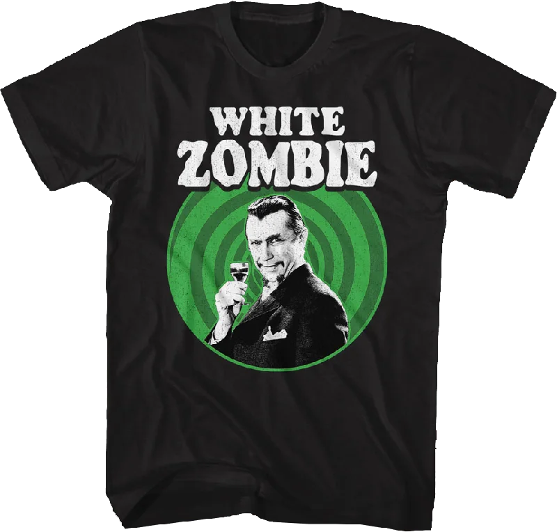 Spiral Poster White Zombie T-Shirt