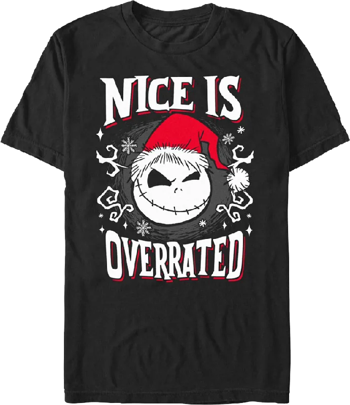 Nice Is Overrated Nightmare Before Christmas T-Shirt