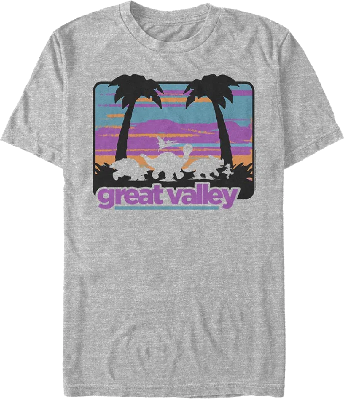 Retro Great Valley Silhouettes Land Before Time T-Shirt