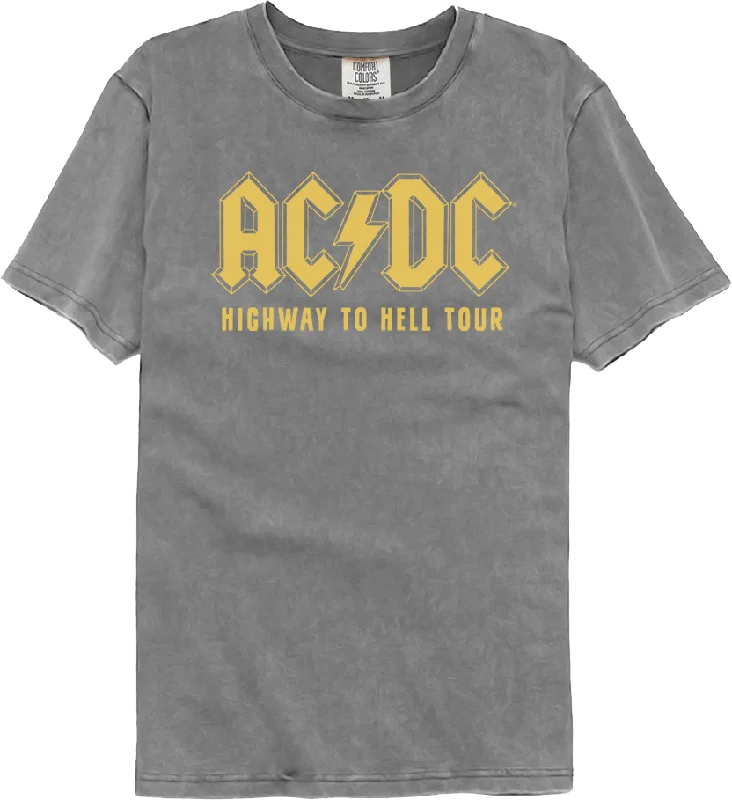 Highway To Hell Tour ACDC Comfort Colors Brand T-Shirt